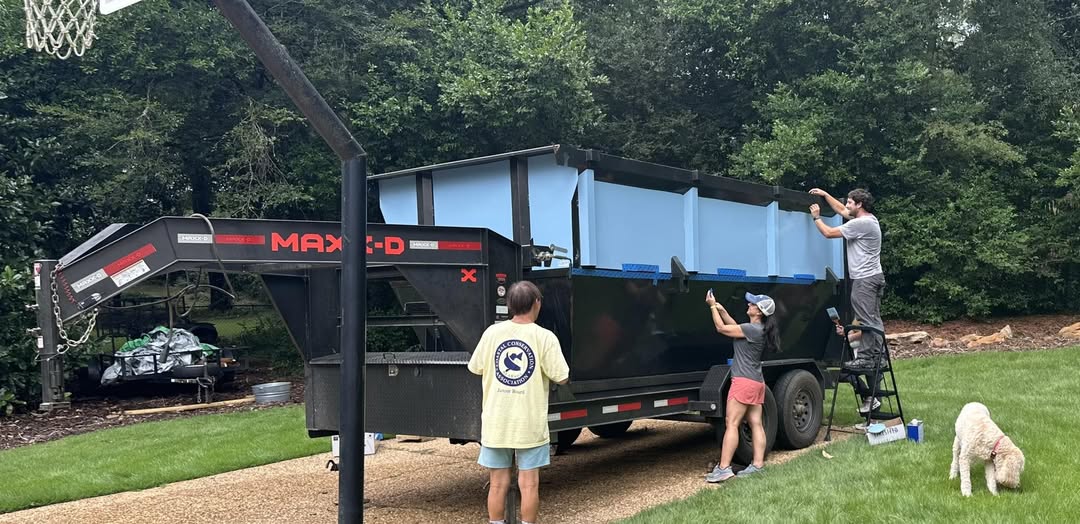 Dumpster loaded with debris in Greater Birmingham